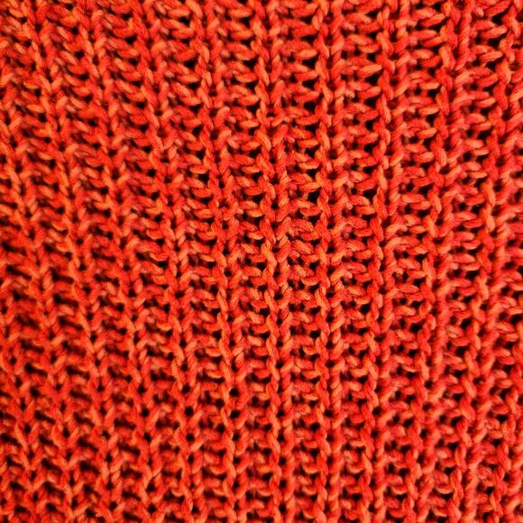 LRL Lauren Jeans Fisherman Nautical Red Crew Neck Open Knit Classiccore Sweater - Picture 5 of 5